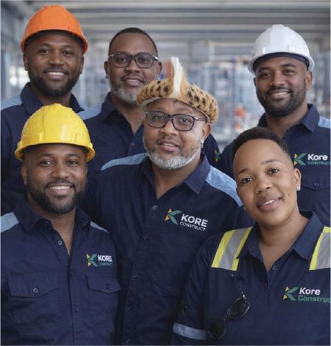 Kore Construct services team on site